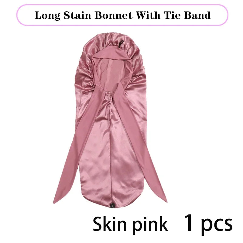 Long Satin Sleep Bonnet
