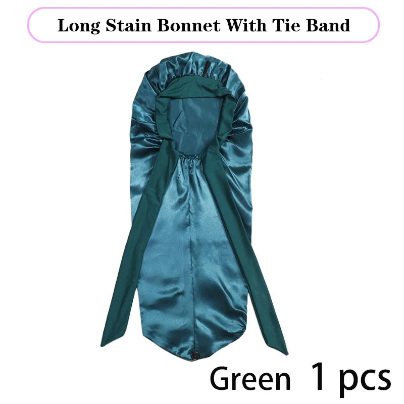 Long Satin Sleep Bonnet