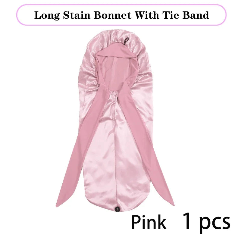 Long Satin Sleep Bonnet