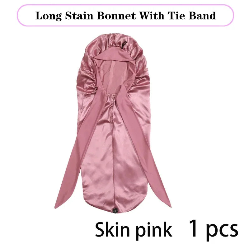 Long Satin Sleep Bonnet