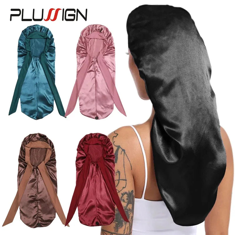 Long Satin Sleep Bonnet