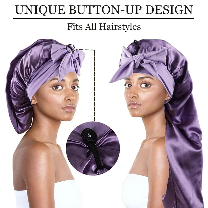 Long Satin Sleep Bonnet