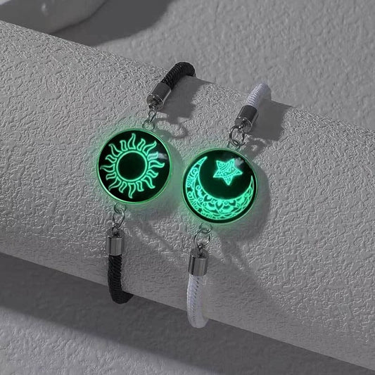 Luminous Sun & Moon Couple Bracelets